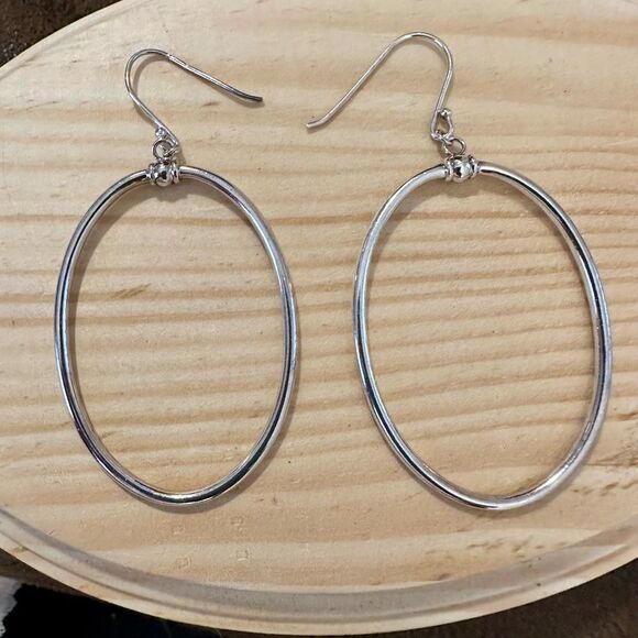 ross simons Jewelry - Elegant Silver Hoop Earrings